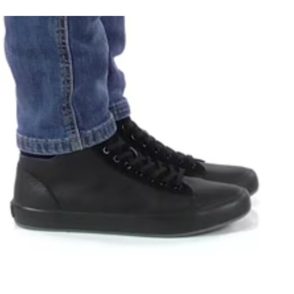 Camper High Top Leather Sneakers Black Men’s 41 | K300159 Zip Lace Casual Shoes - Picture 5 of 16